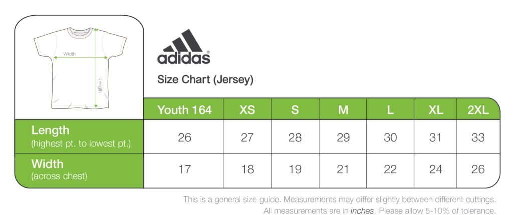 adidas soccer team jersey printing printeesg adidas jersey size chart