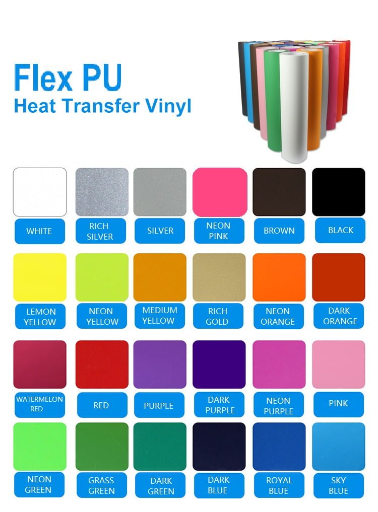 heat transfer vinyl colors